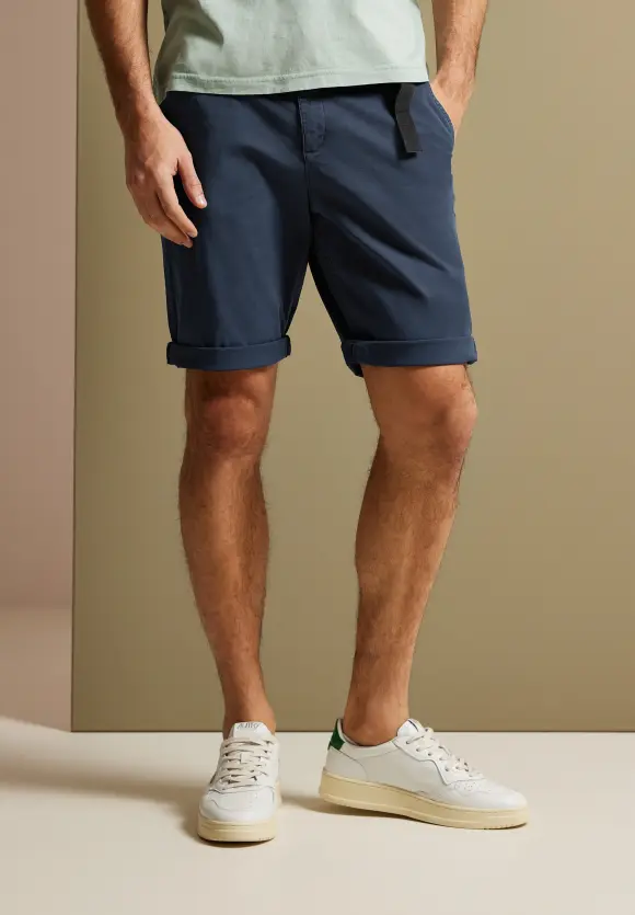 Regular Fit Chino Shorts - navy blue