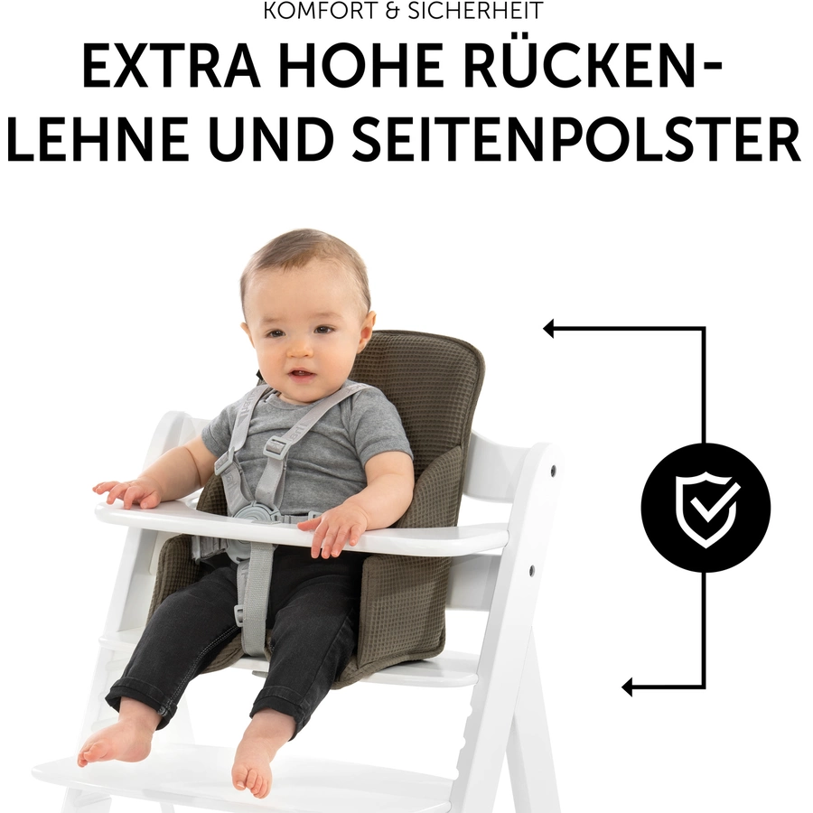 hauck Hochstuhlauflage Alpha Cosy Select Waffle Piqué Olive
