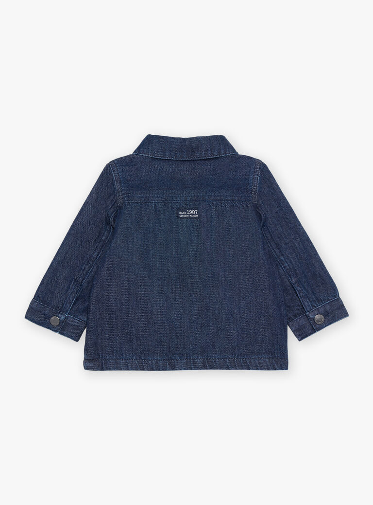 Veste bleue en jean à animation oreilles 3D