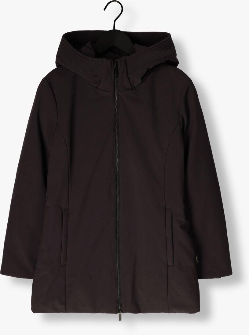 zwarte woolrich jack firth down parka
