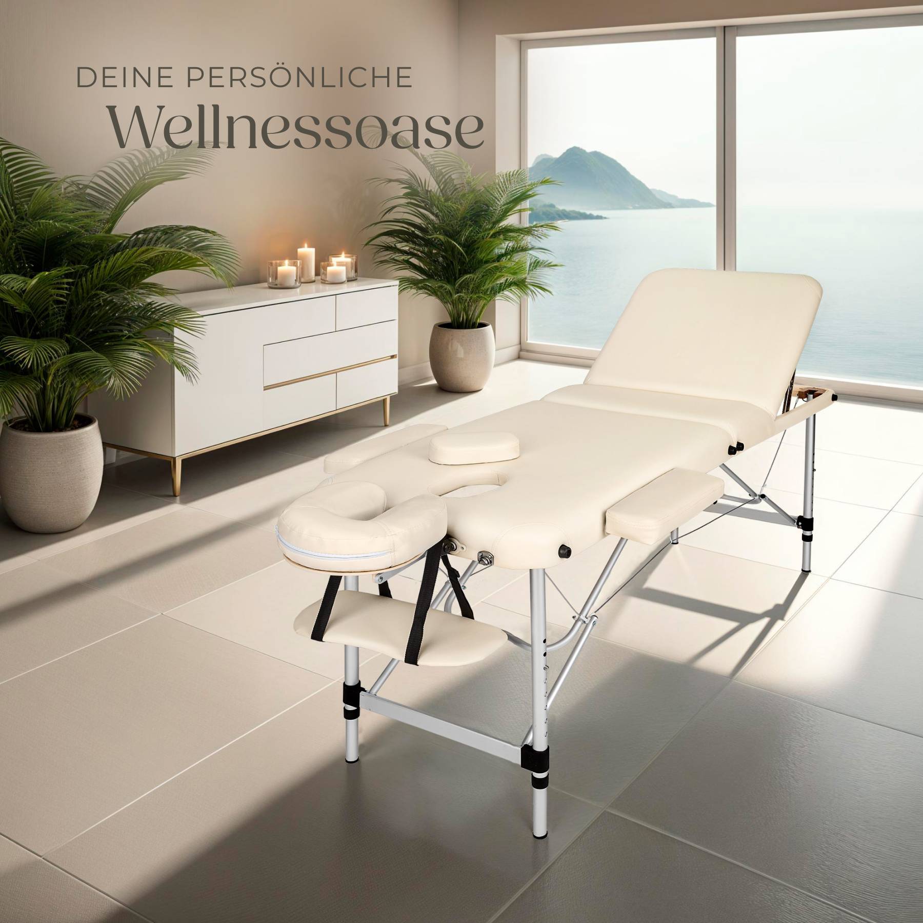 3 Zonen Massageliege-Set