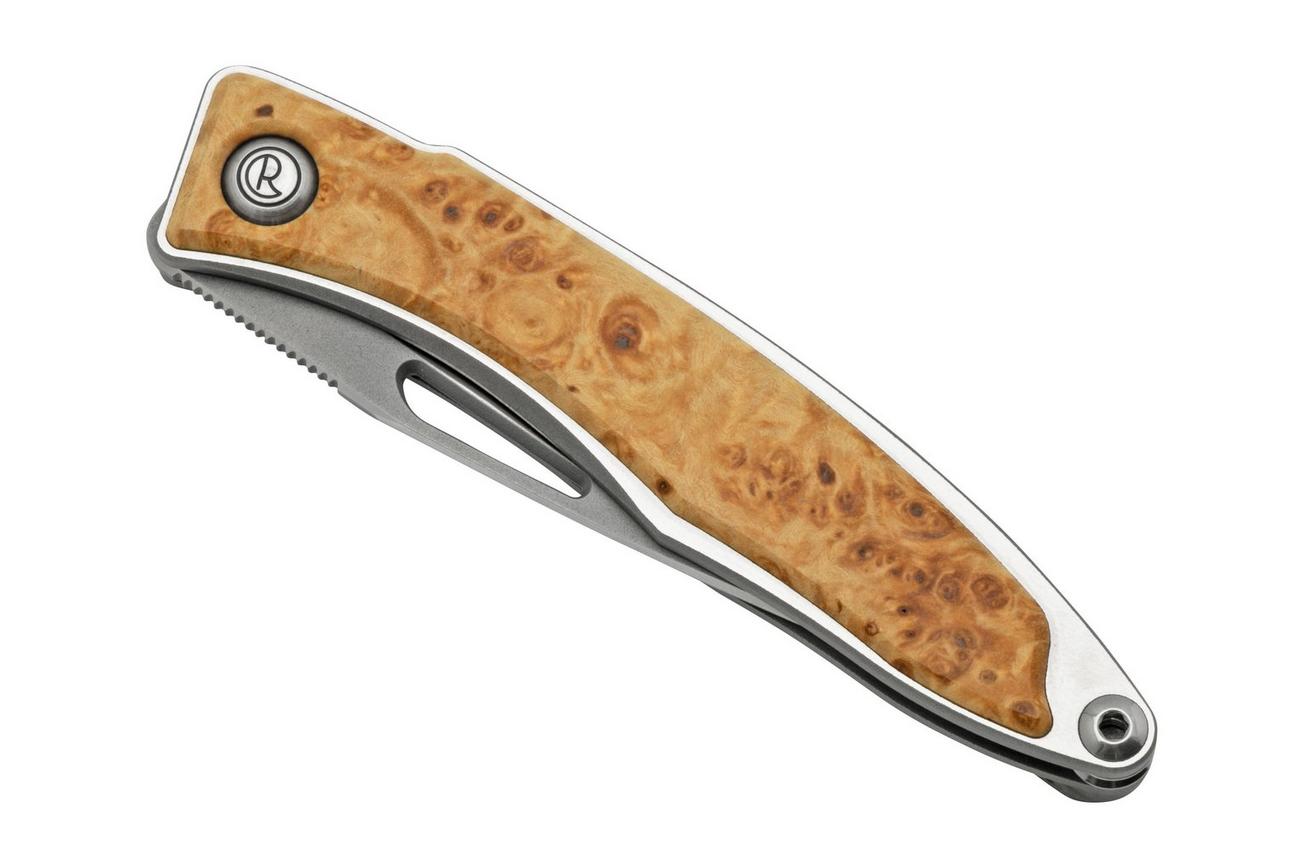 Chris Reeve Mnandi Box Elder Burl Inlay MNA-1008 herenmes