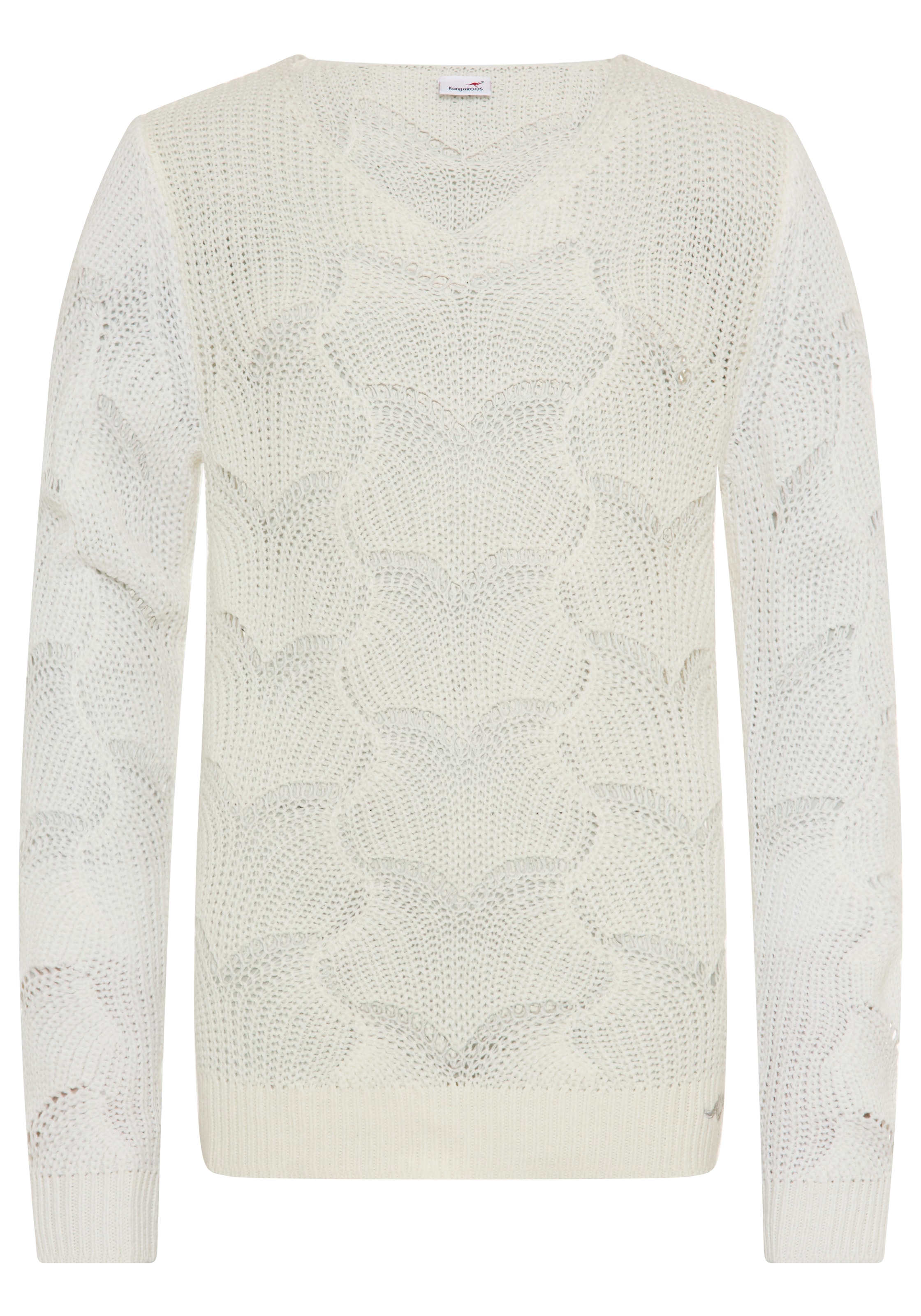 KangaROOS Strickpullover »Ajour-Pullover für Mädchen, kuschelig weich«, Feiner Ajour-Strickpullover