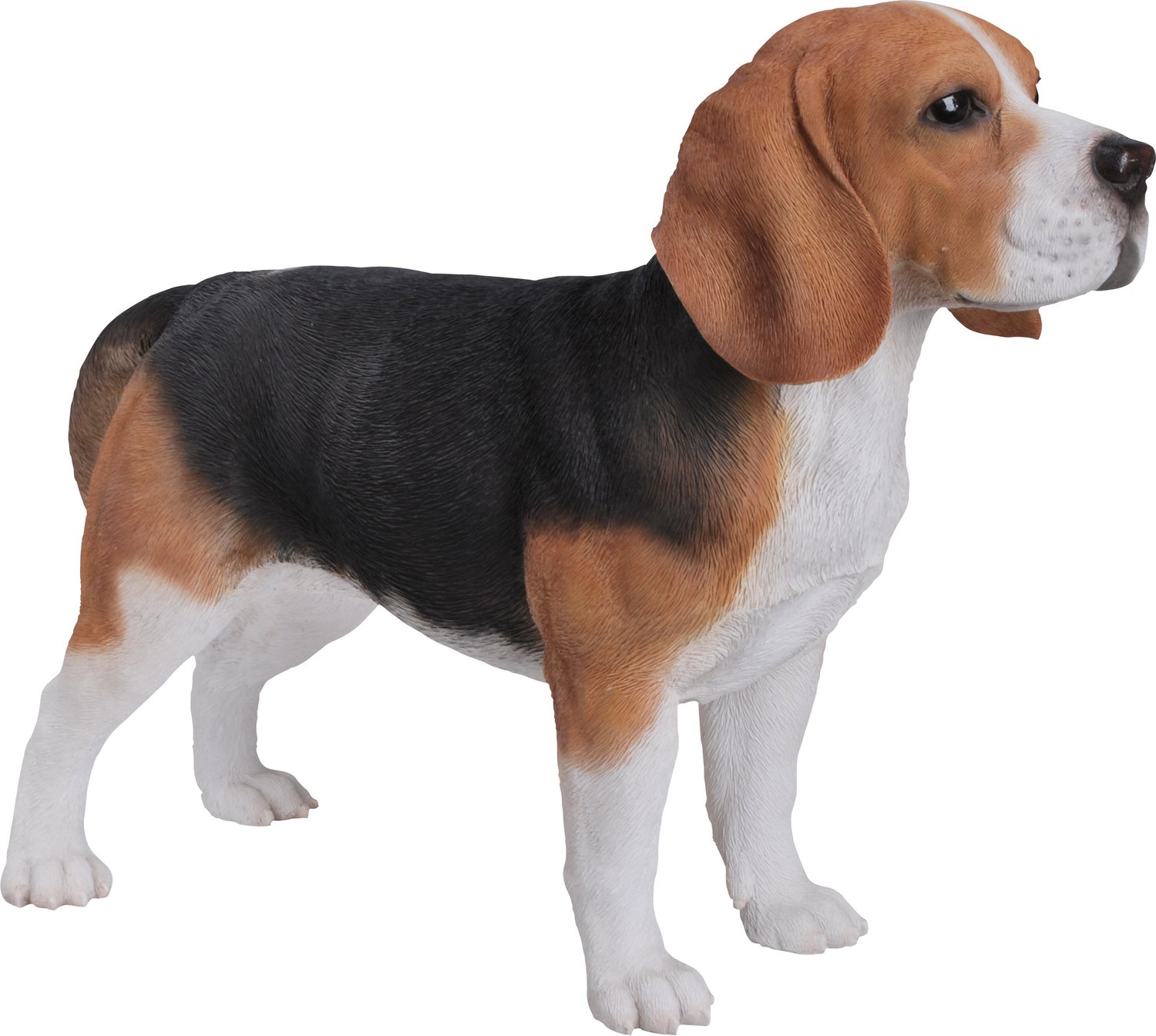 HotAnt tuinbeeld Raymon beagle bruin / zwart / wit 39 x 19 x 55 cm