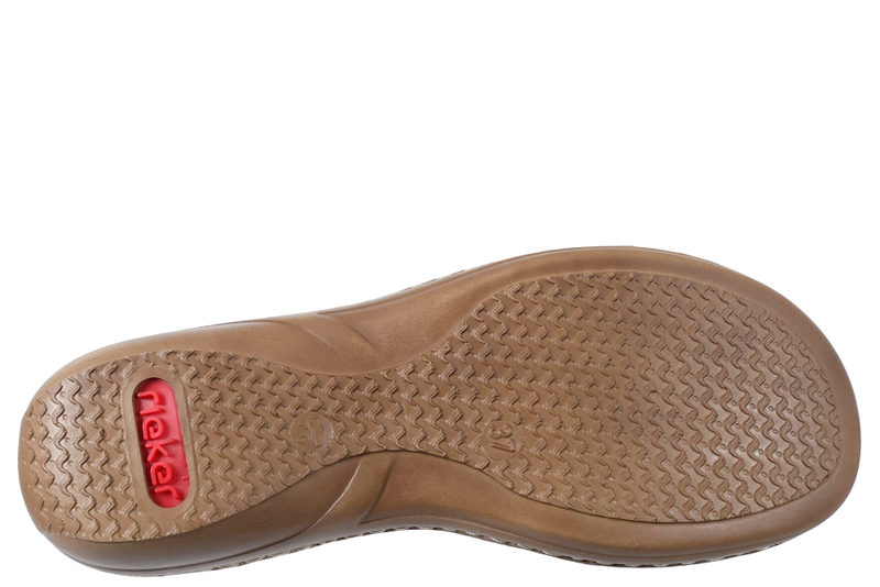 RIEKER SANDAL I GRØNT PU