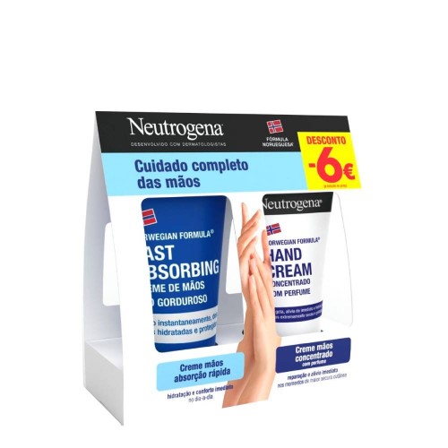 Neutrogena Creme Mãos Ligeiro 75ml   Creme Mãos Concentrado 50ml Preço Especial