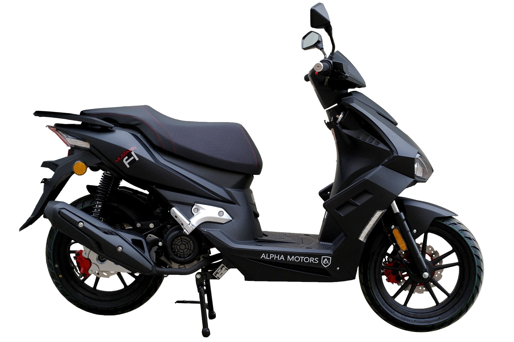Alpha Motors Motorroller Mustang 125 ccm 85 kmh EURO 5 mattschwarz