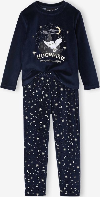 Harry Potter - Pyjama - Marineblauw - Fluweel - Meisjes