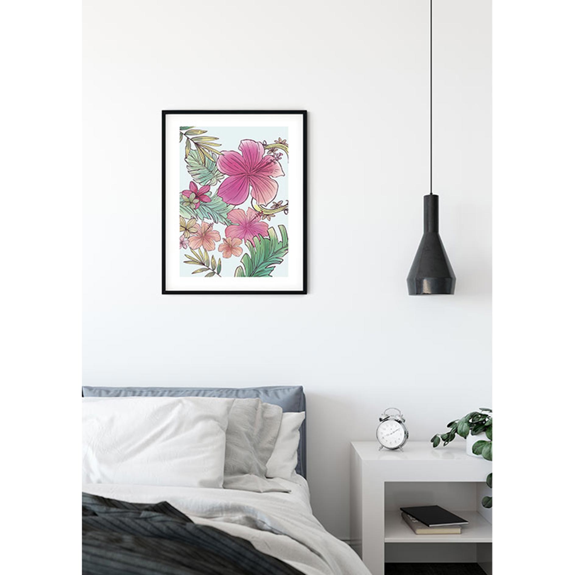 Wandbild ARIEL FLOWERS - bunt - 50x70 cm