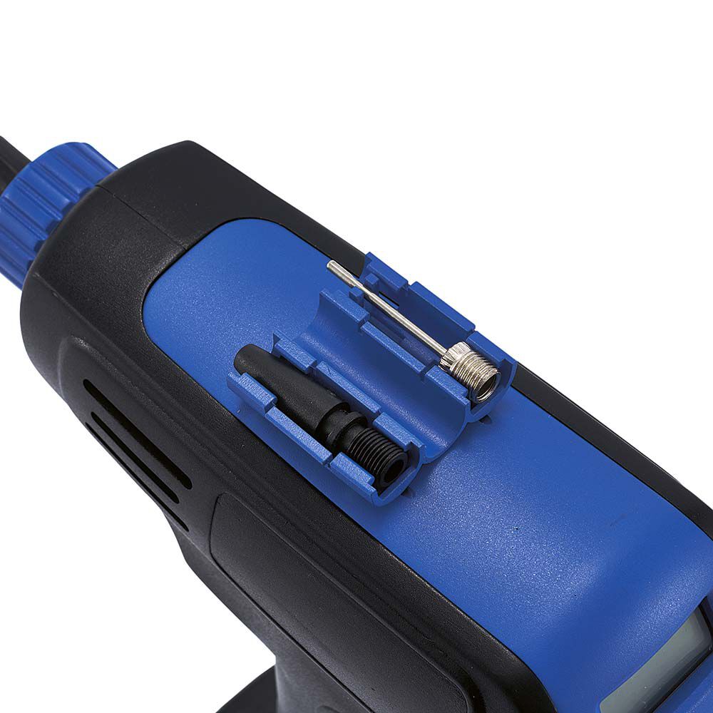 Compresseur à air voyant LED bleu et noir
