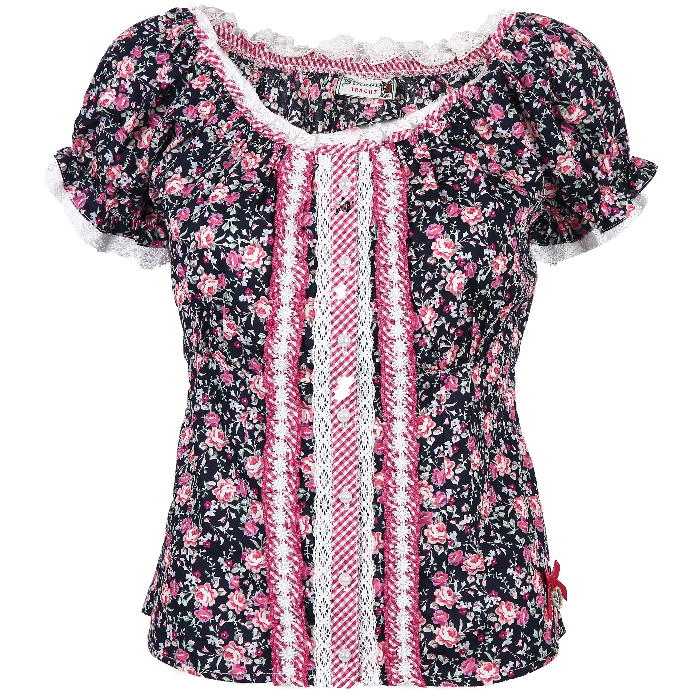 Damen Trachtenbluse im Blümchen Print