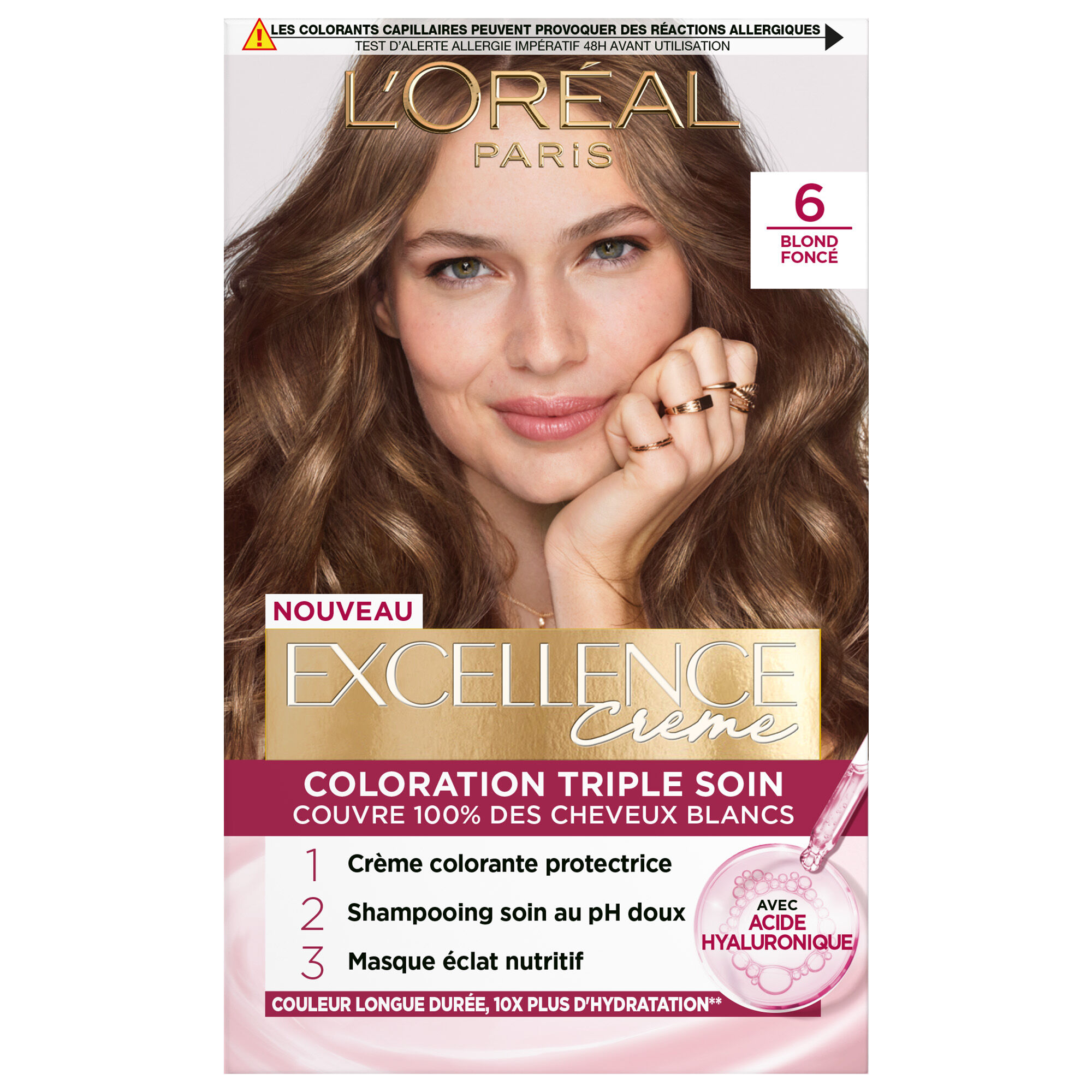 Excellence Crème Blondes · Couvre 100% des cheveux blancs