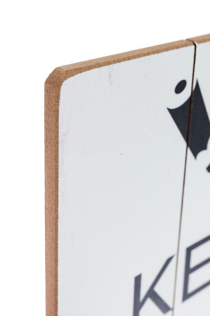 Holzschild - Be creative - 35x45 cm