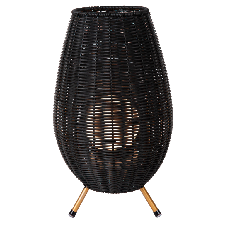 Lucide Colin tafellamp LED oplaadbaar buiten IP44 small zwart