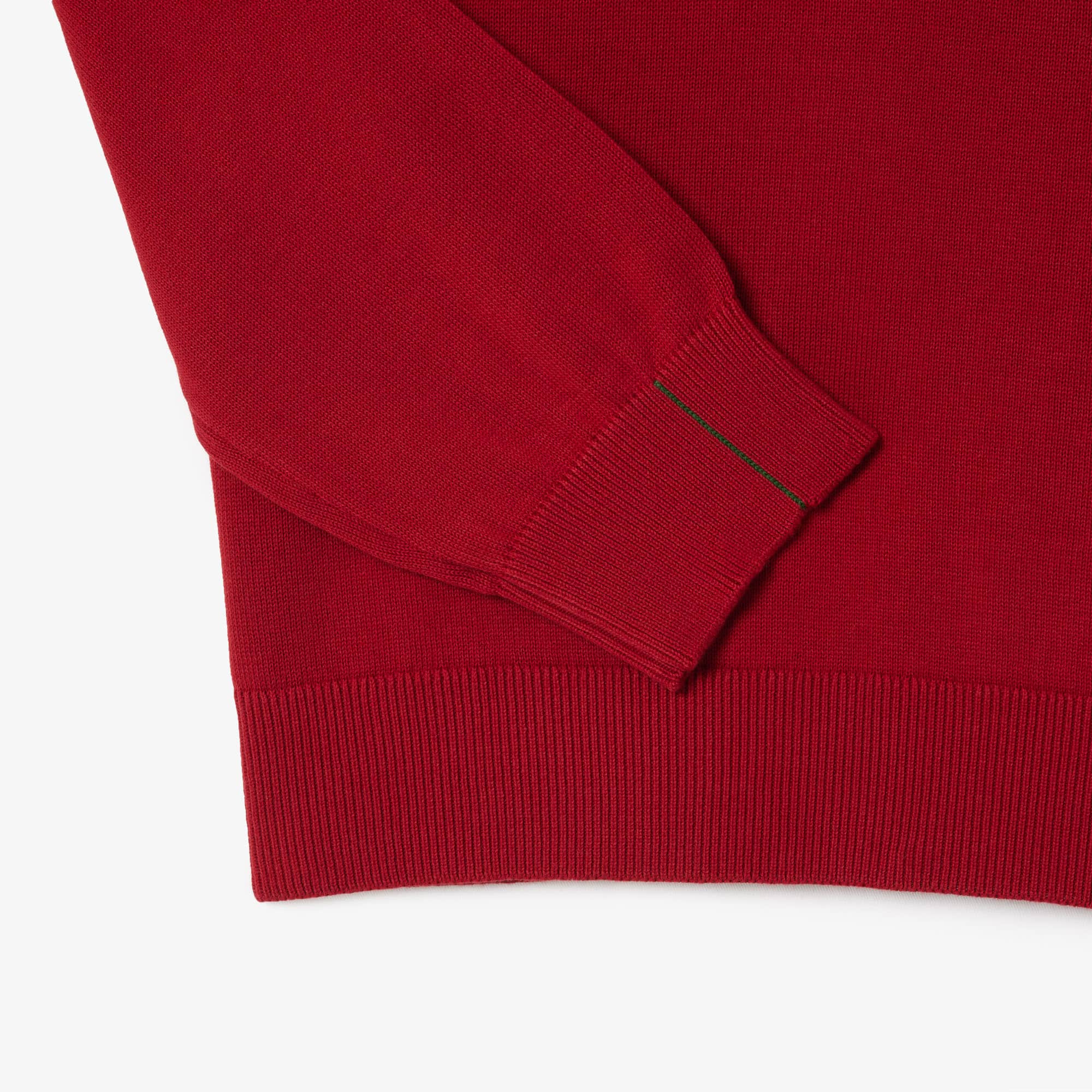 Herren Baumwollpullover Pullover - Rot - Lacoste - Herren