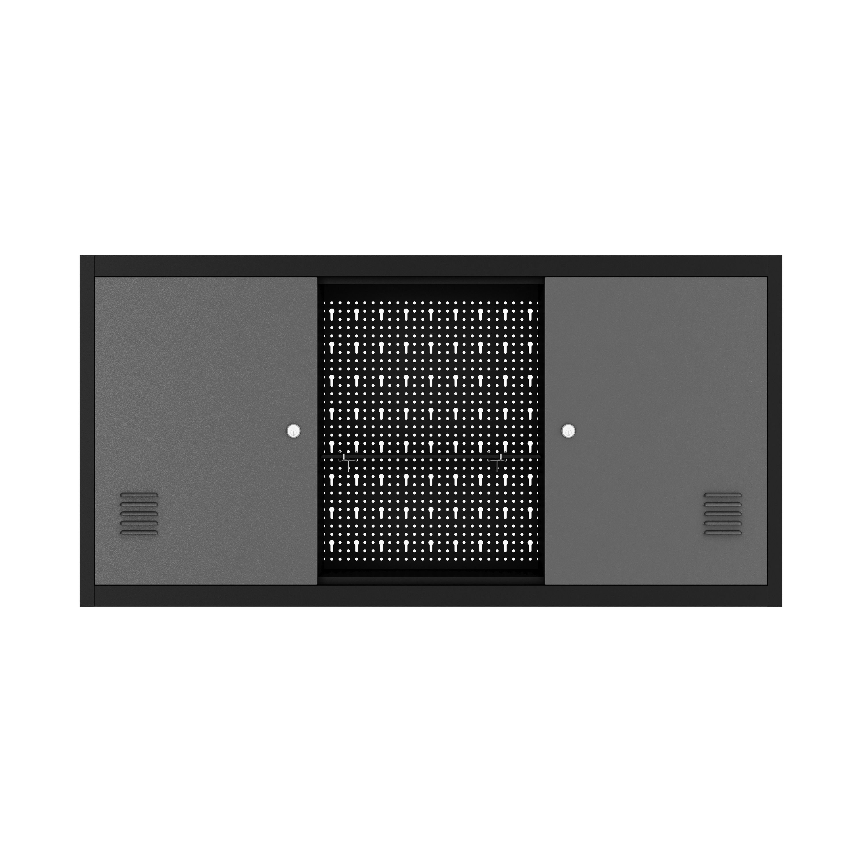 Werkzeugschrank mit Lochwand 120 x 60 cm