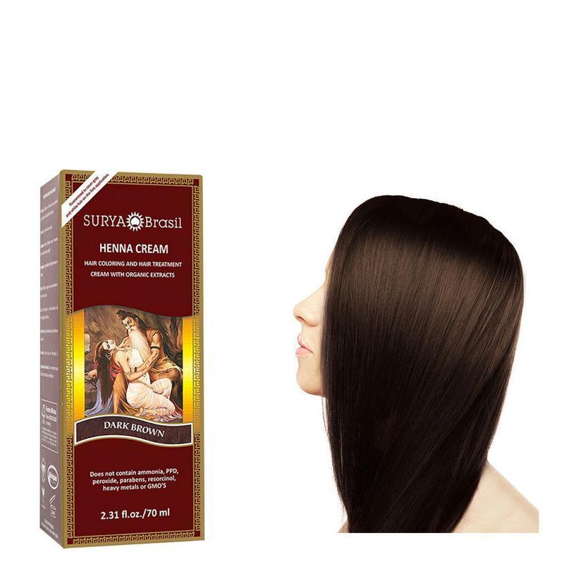 Surya Brasil Henna Haarverf Crème Donker Bruin 70 ML