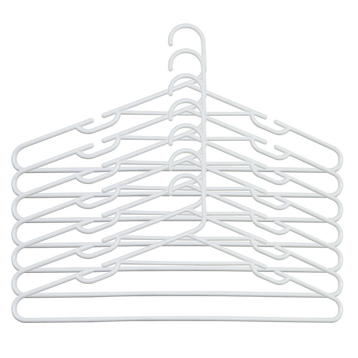 Ensemble de 6 cintres plastique blanc