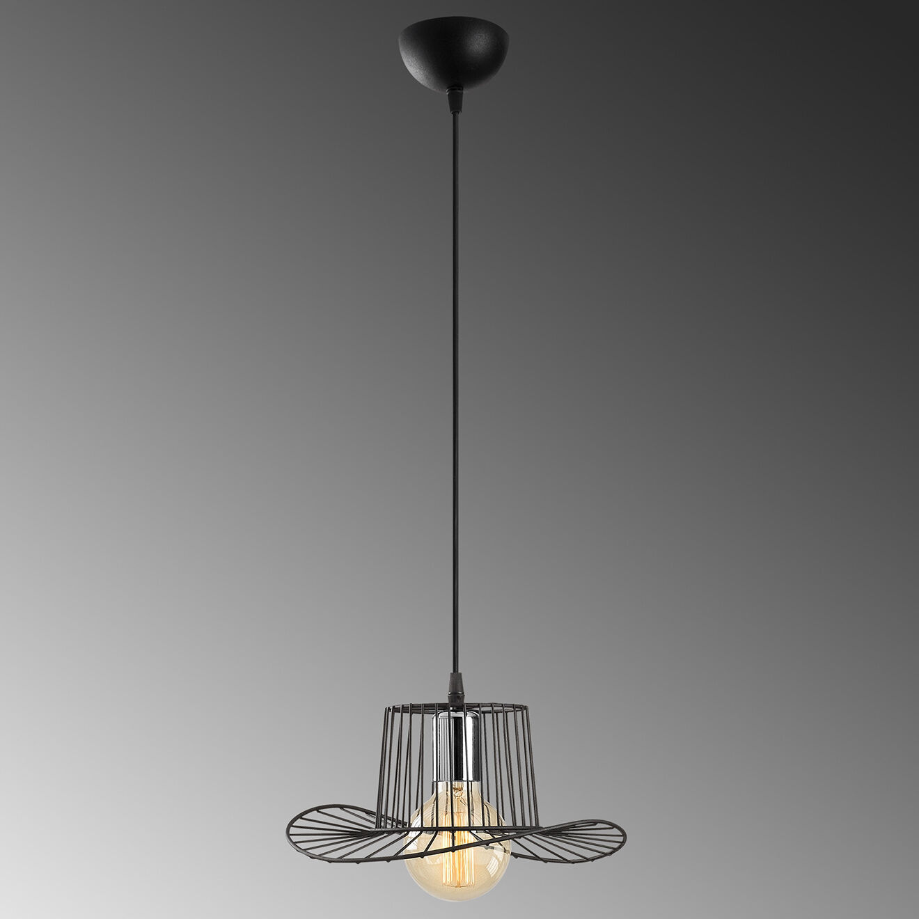 Opviq Suspension Tel noire - 30x110 cm