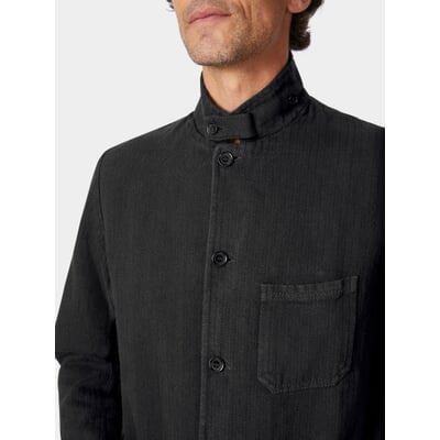 Herrenjacke Baumwolle und Leinen, Grafit