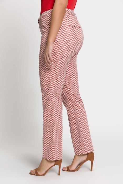 Hose Sophie, grafischer Druck, schmales Bein, Komfortbund