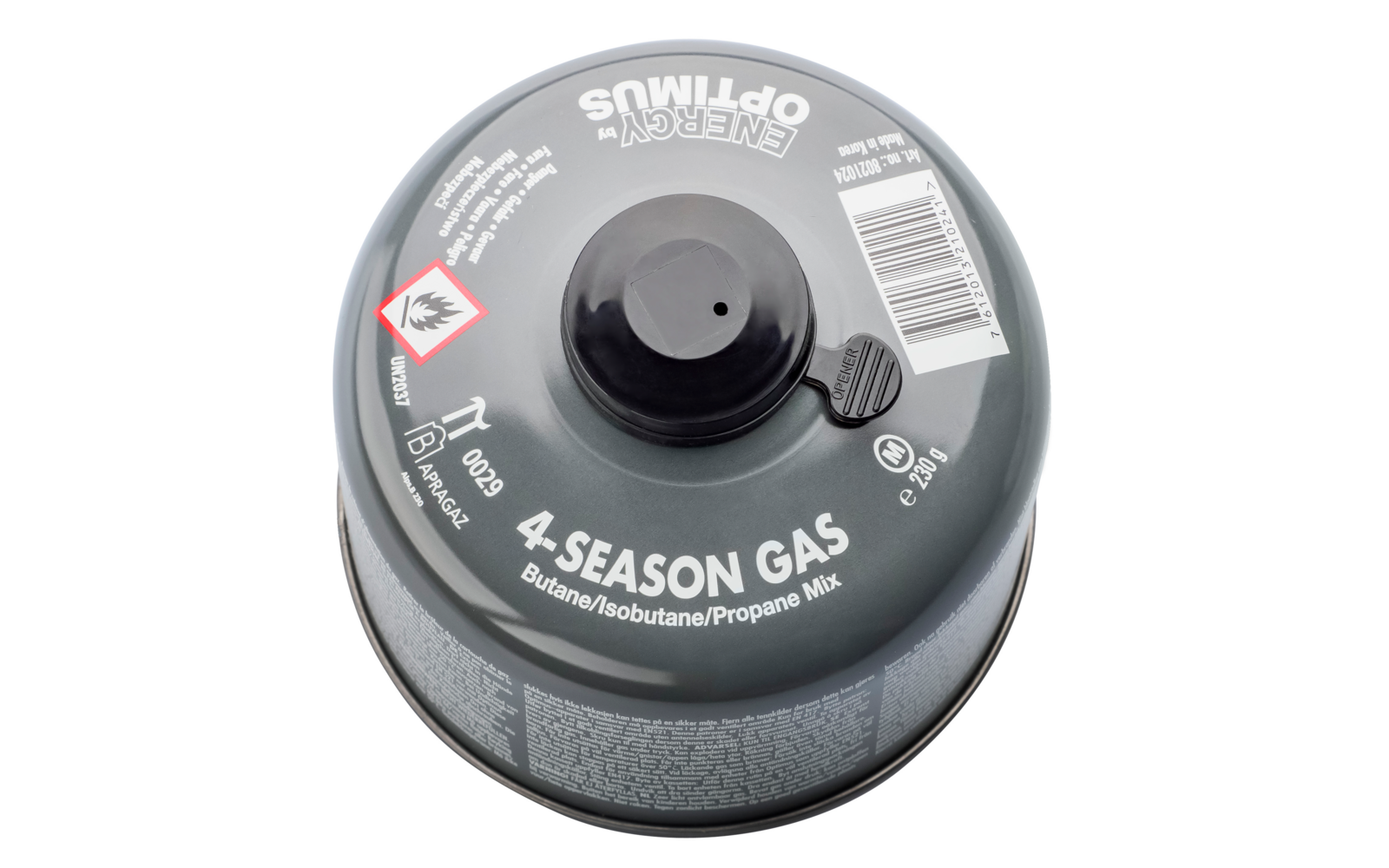 Optimus Gaskartusche 4-Season mit Schraubgewinde & Schutzkappe 100 g