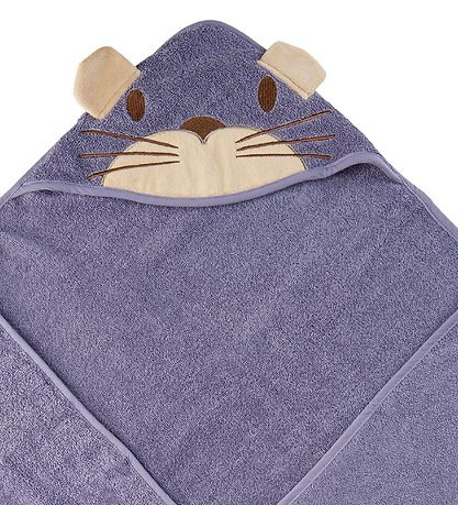 Pippi Baby Babyhandtuch - 83x83 cm - Lavendel m. Kat
