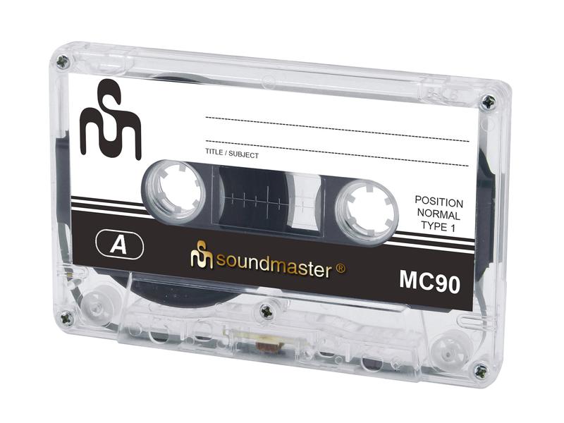 CE Audio-Kassette Soundmaster MC90 5er Pack IEC1 Leerkassette im 5er Pack
