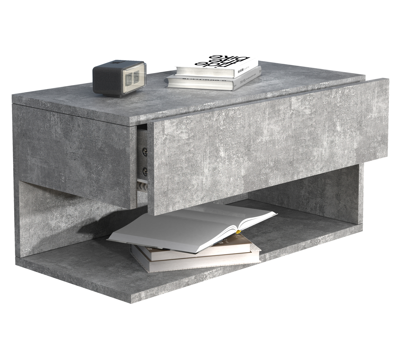 Wandschublade USAL XL - betongrau - 60 cm