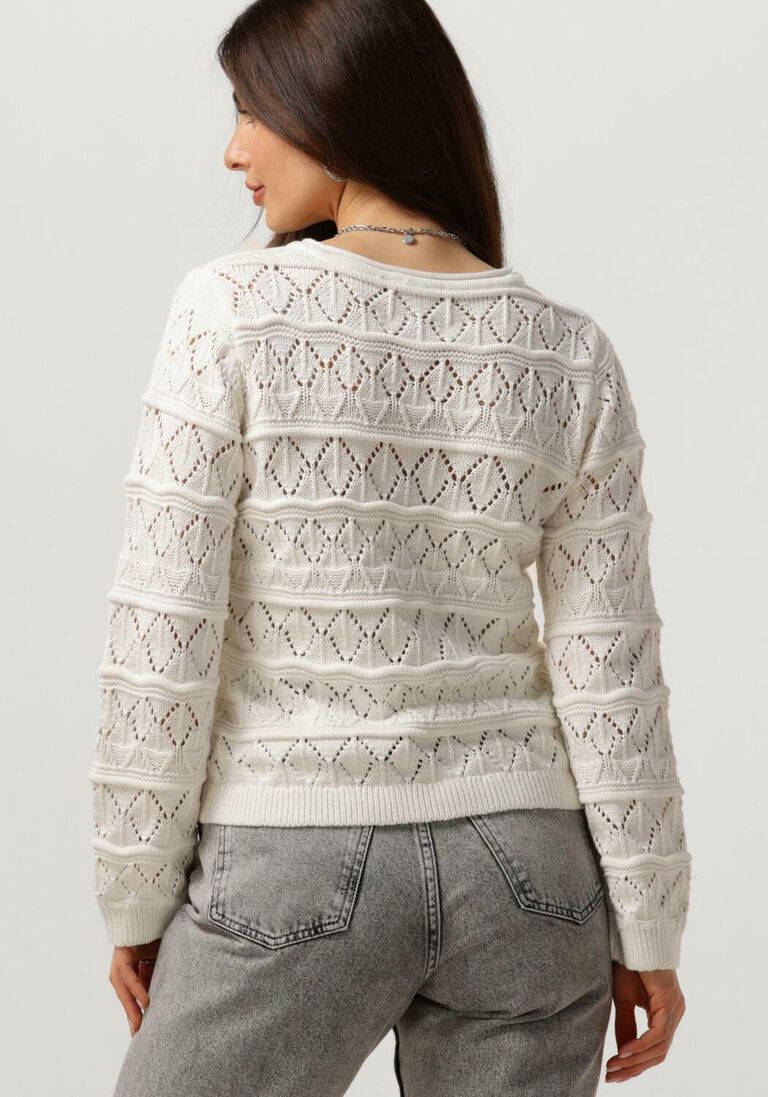 OBJECT witte object trui objliva l/s o-neck knit pullover