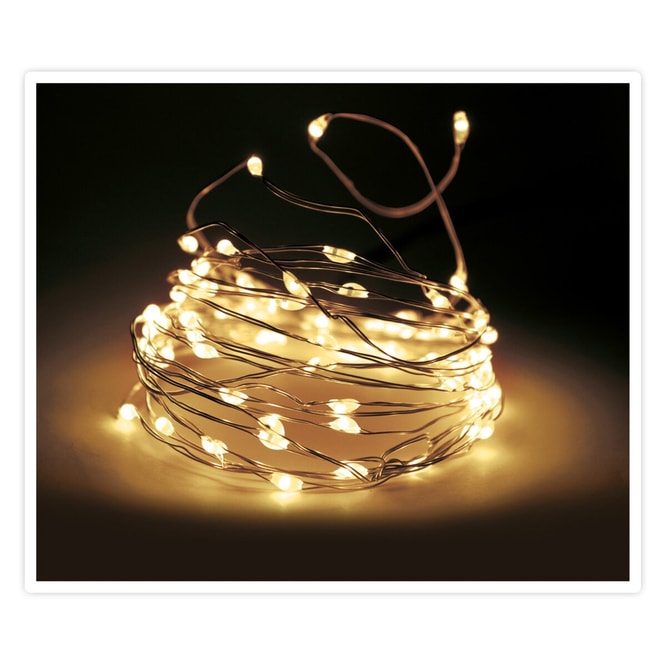50er LED-Lichterdraht - Silver Wire Lights