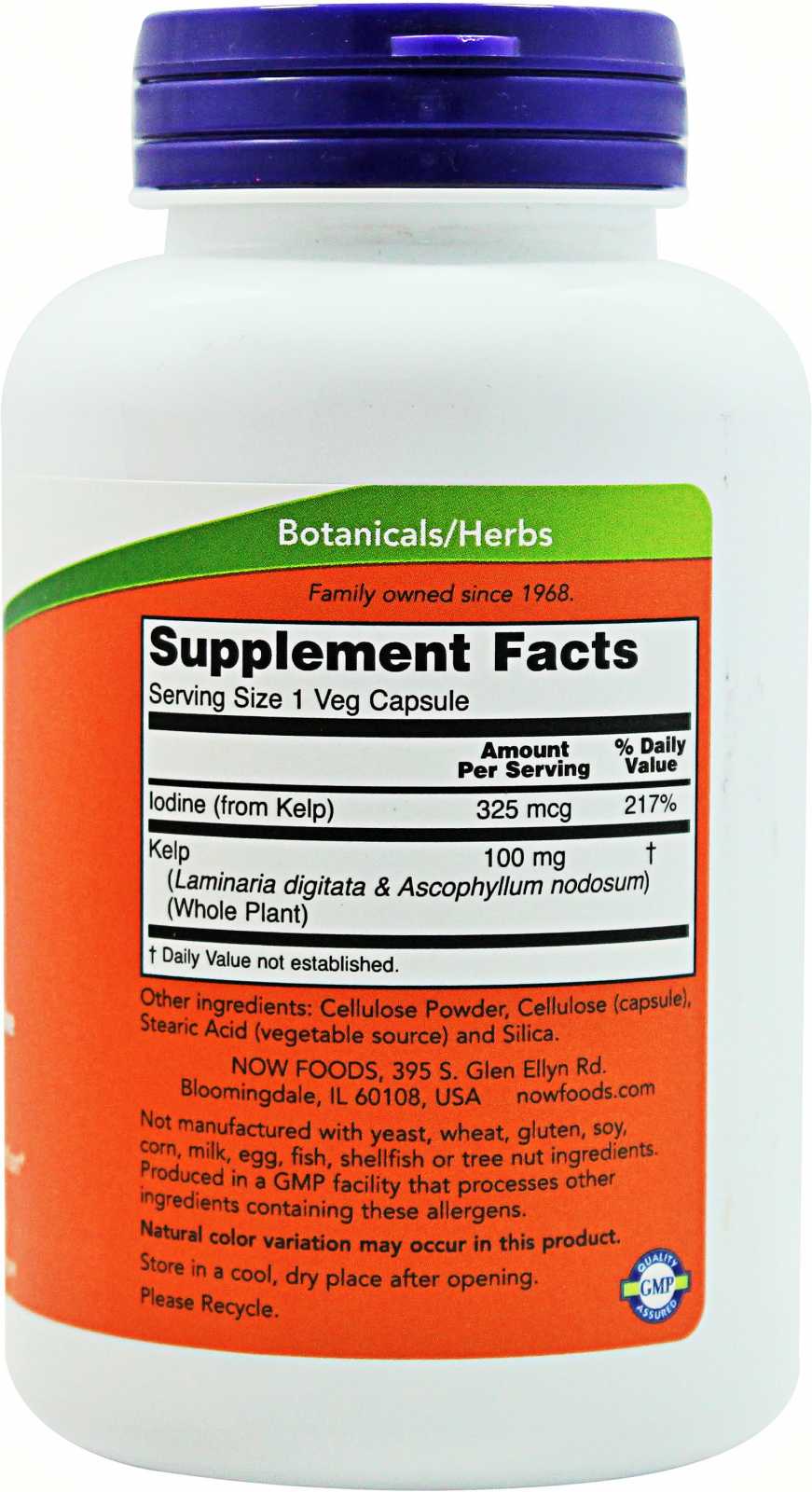 NOW Foods Kelp 150 mcg 200 comprimidos
