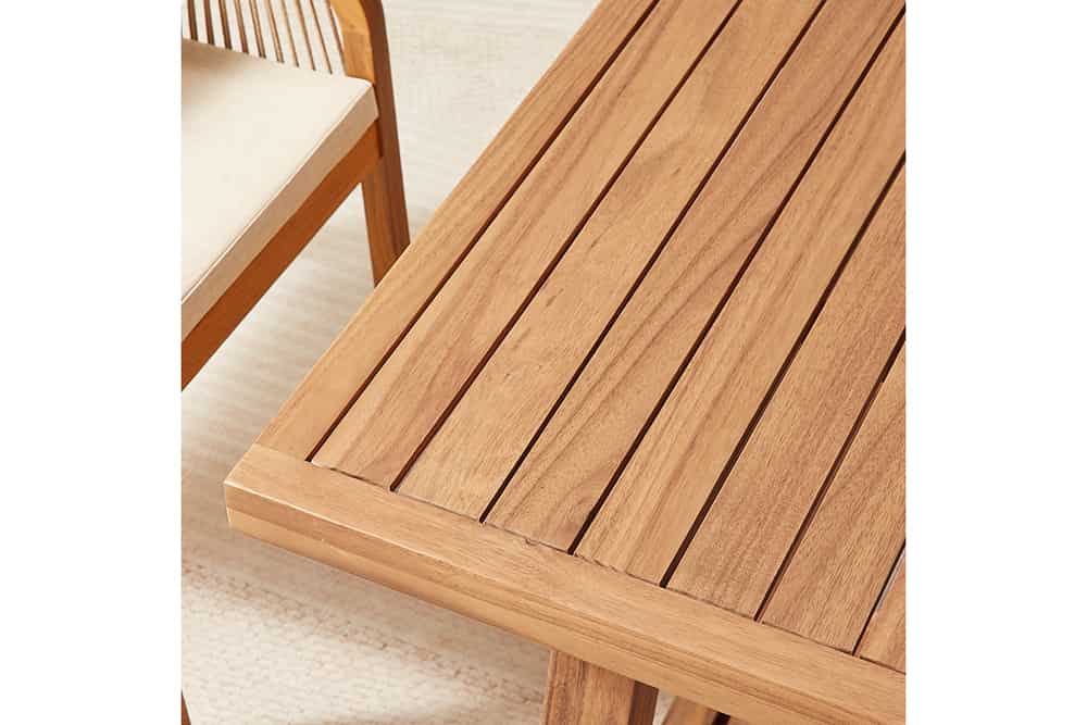 Outdoor Garten-Esstisch BALI 210cm natur Akazienholz wetterfest