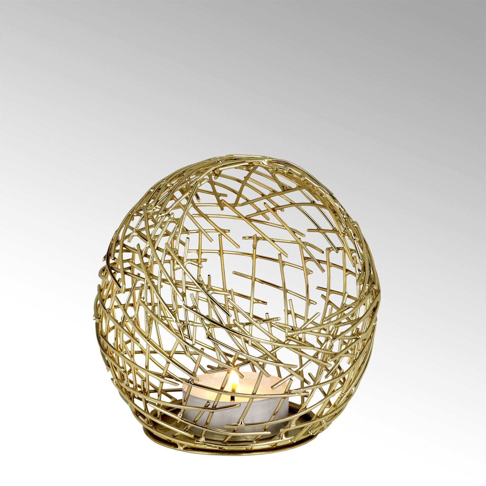 LAMBERT Windlicht MICADO 15 cm goldfarbig