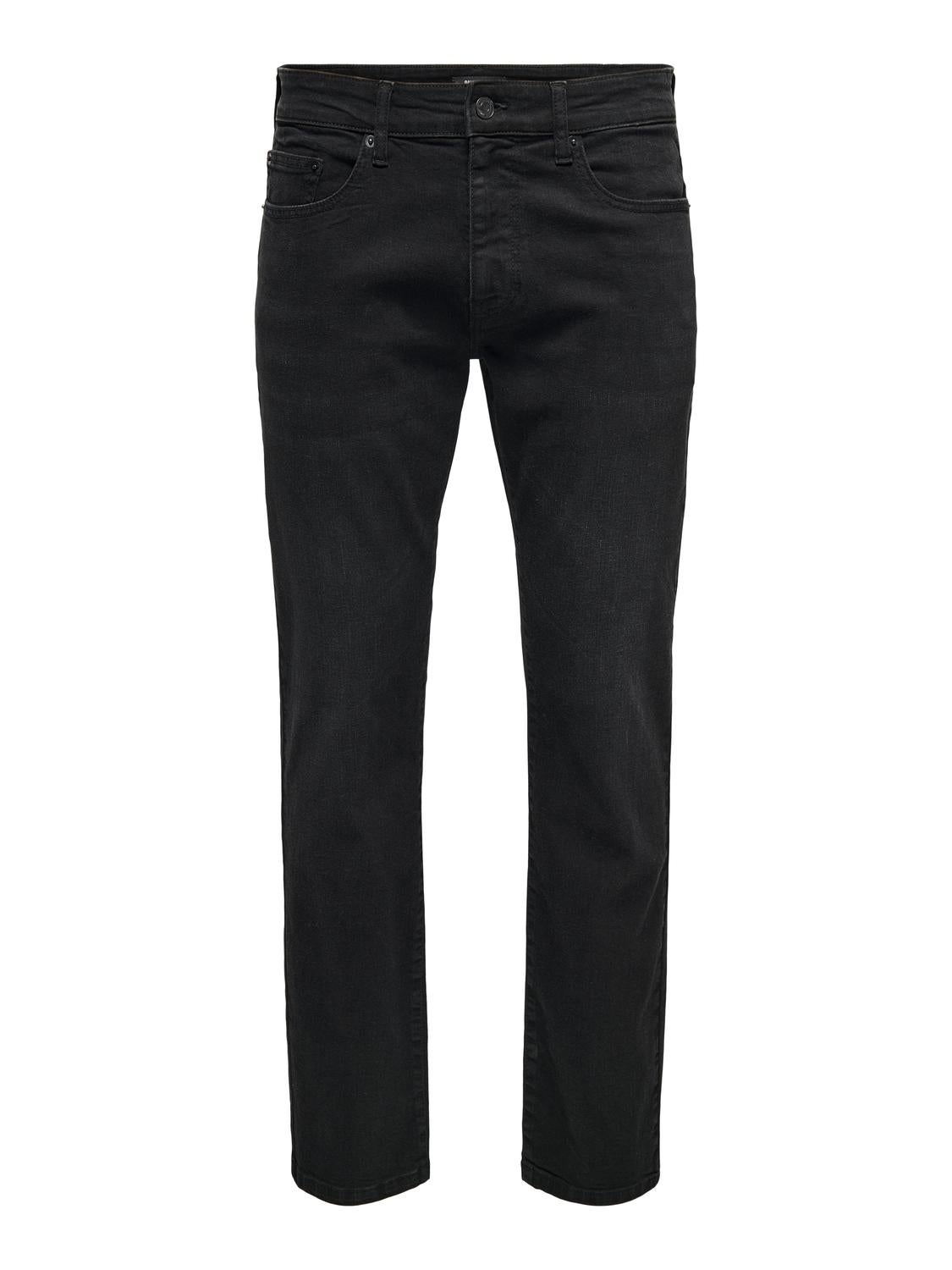 ONSWEFT Mittlere Taille Slim Fit Jeans Black Denim