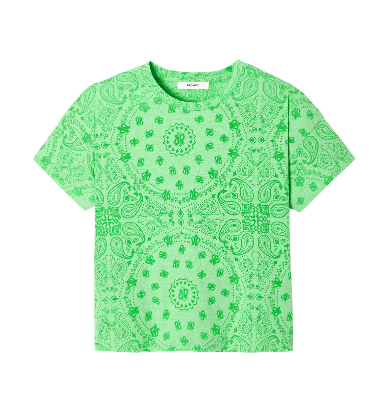 T-shirt motif bandana - Vert