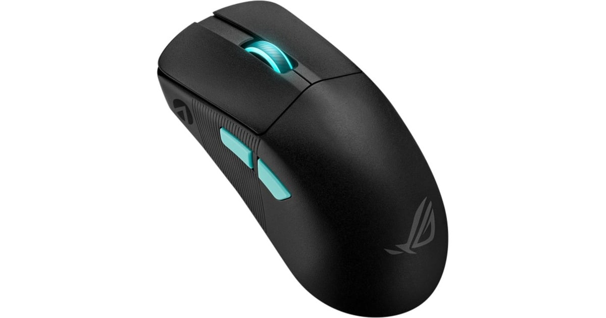 ASUSROG Harpe Ace Aim Lab Edition gaming muis  (Zwart, 100 - 36.000 dpi, USB 2.0, 2,4 GHz, Bluetooth, RGB leds)