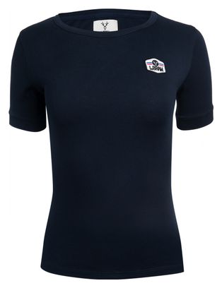 T-Shirt Manches Courtes Femme LeBram Ecusson Bleu Foncé