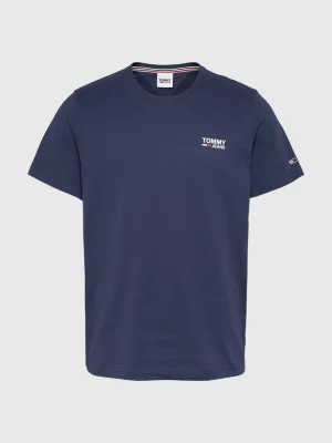 Camiseta de algodão orgânico com logotipo