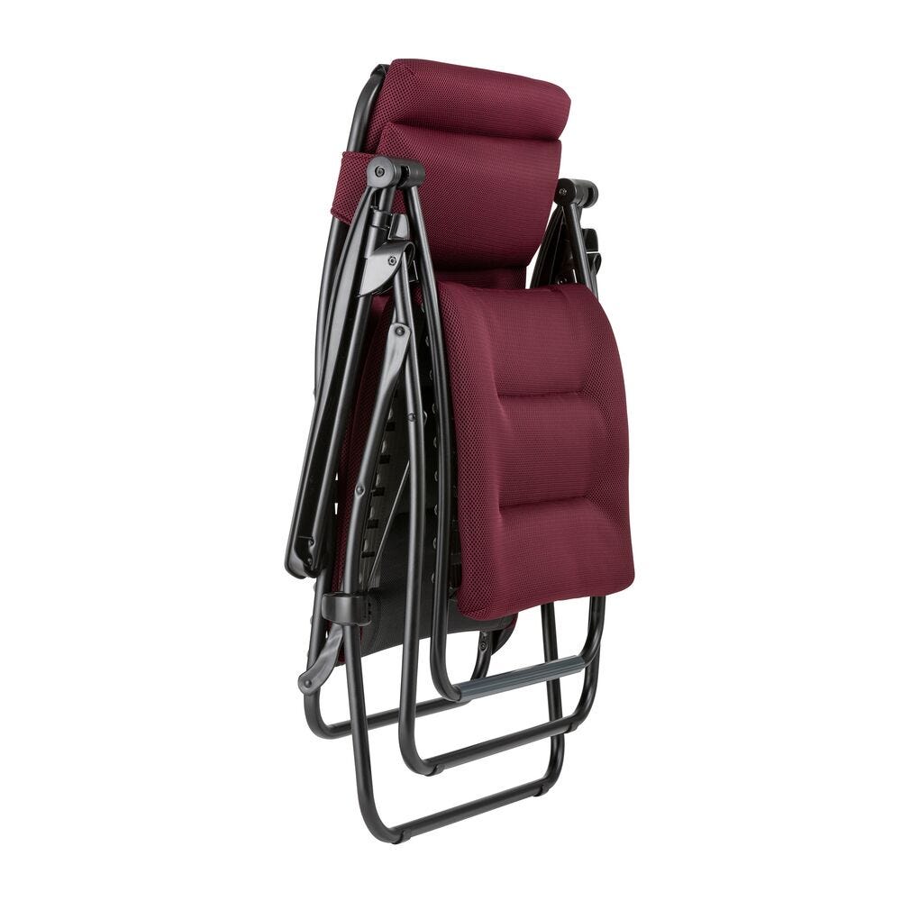 Gepolsterte Zero-Gravity-Relaxliege RSX Clip AirComfort® Rot Bordeaux
