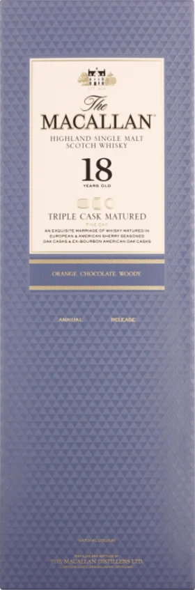 THE MACALLAN 18 YEARS TRIPLE CASK 70CL