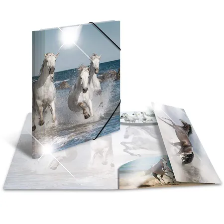 HERMA 19329 Sammelmappe Glossy Tiere A4 PP Pferde