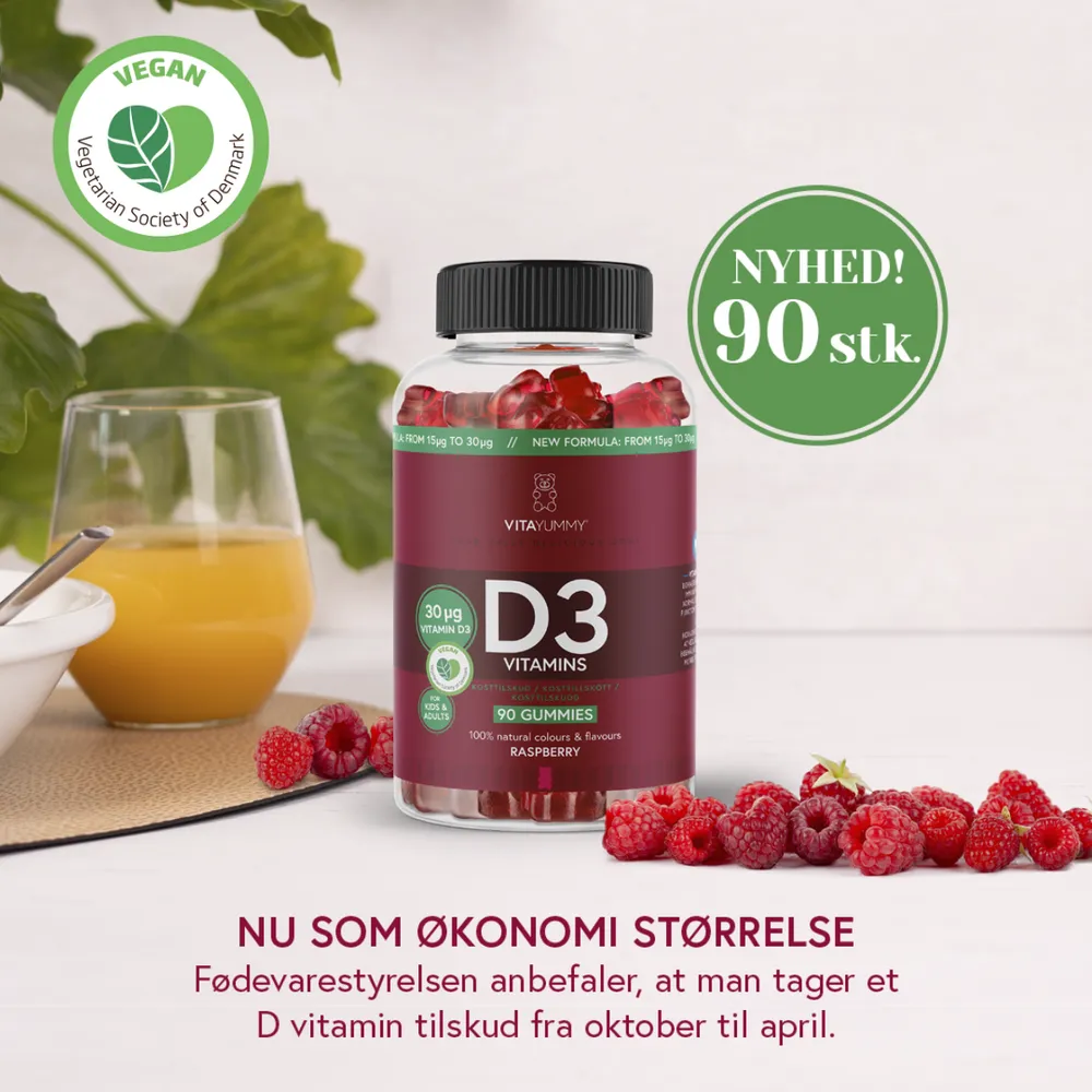 VitaYummy D3 30 µg - 90 stk.