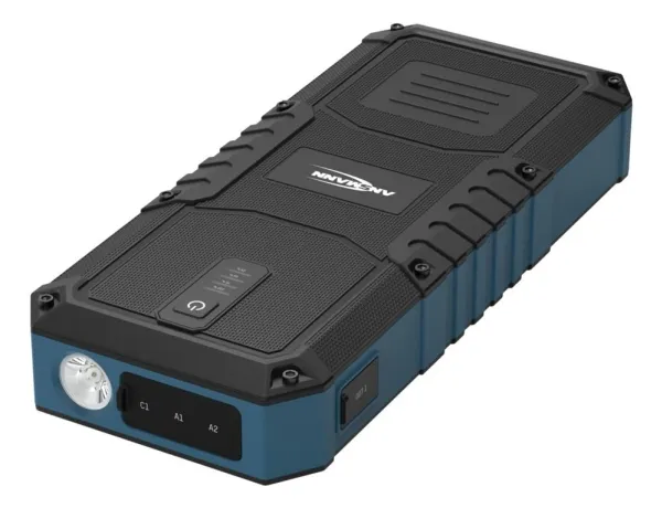 Ansmann Jump Starter 16.0, 2500 A, Sort, Blå, 2500 A, Lithium polymer (LiPo), 4 At, 59,2 Wh