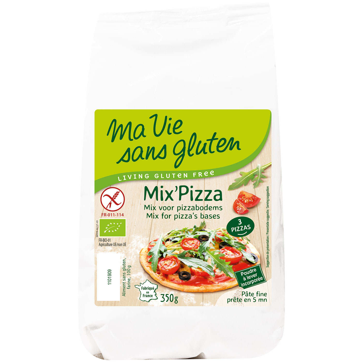 Mix' pizza bio sans gluten
