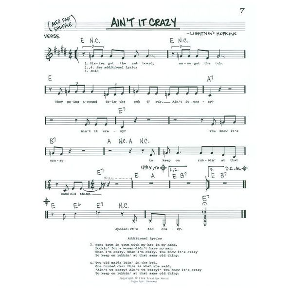 Hal Leonard The Real Blues Book C