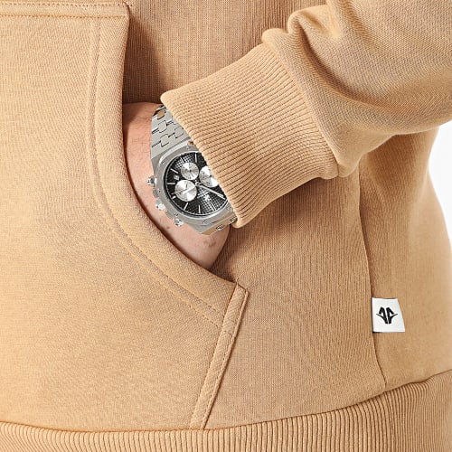 Sweat Capuche Beige Foncé