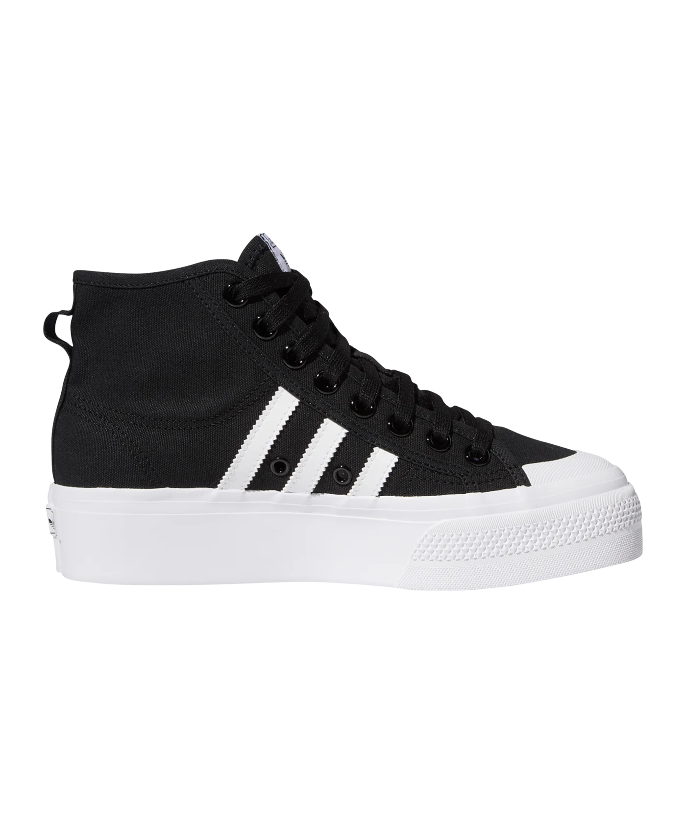 adidas Originals Nizza Plattform Mid Damen Schwarz