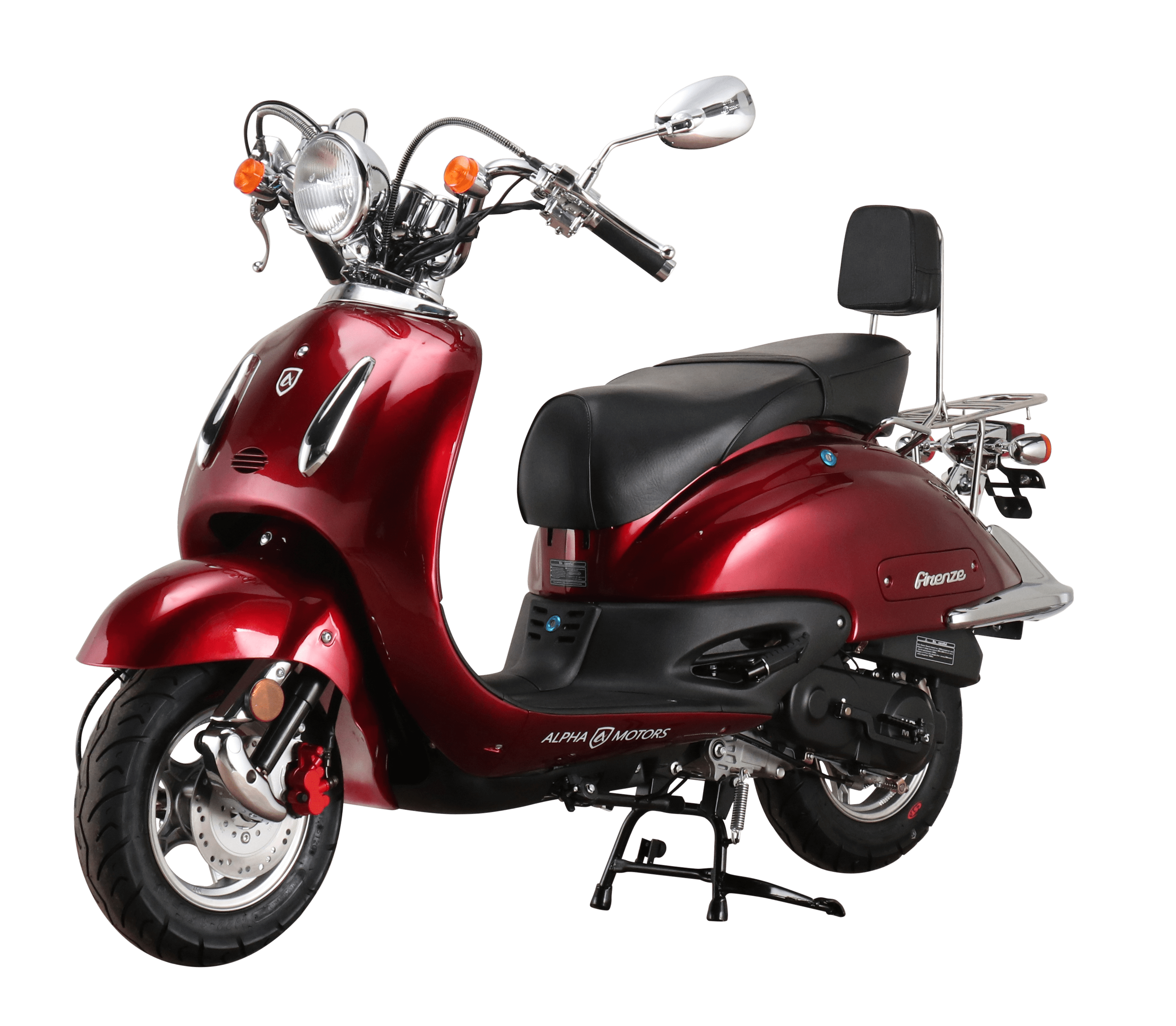 Alpha Motors Motorroller Retro Firenze 125 ccm 85 km/h EURO 5 weinrot