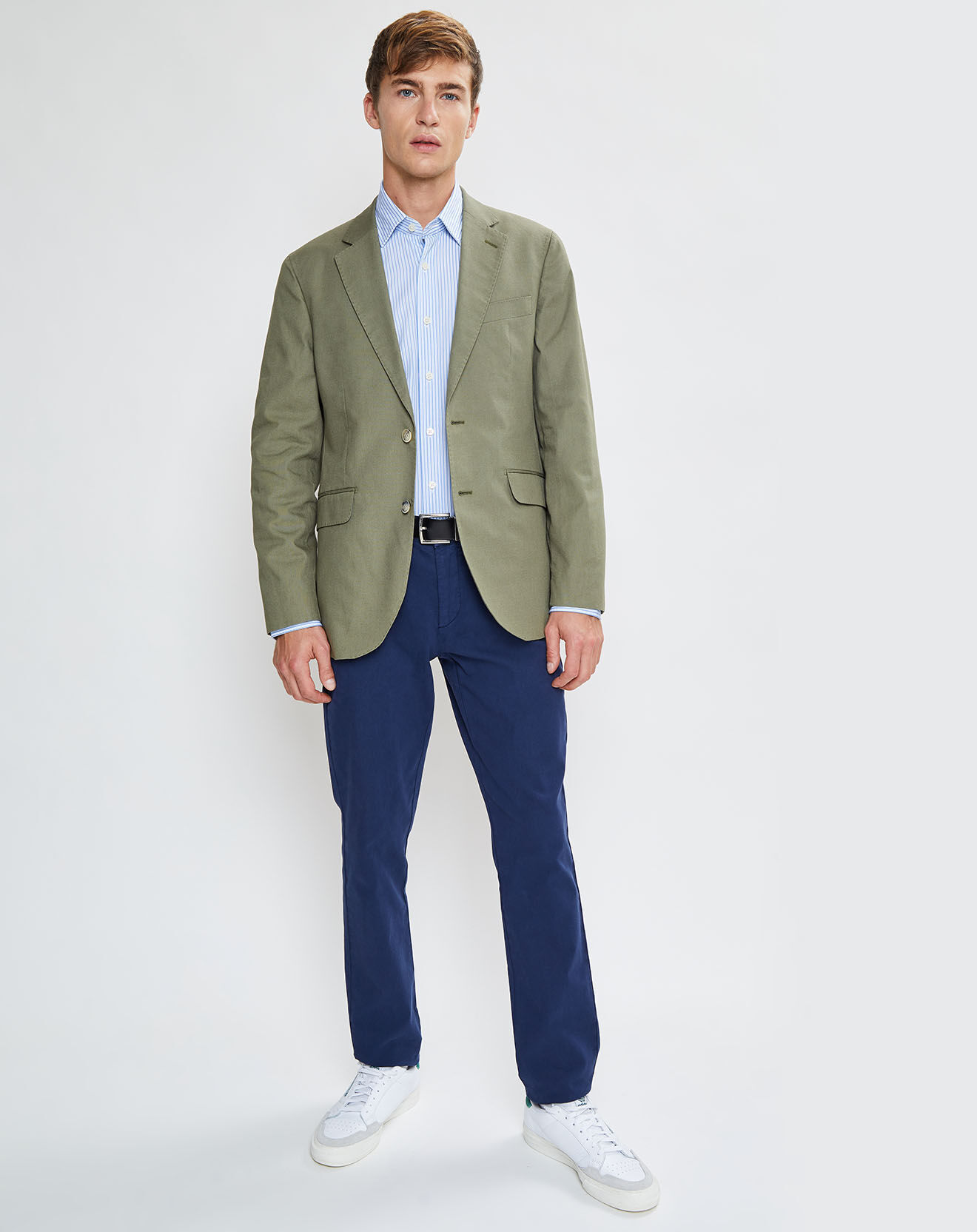 Hackett London Veste en Coton Canvas kaki